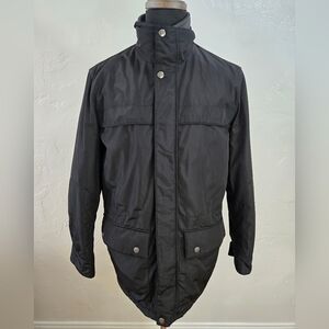 Men's Weatherproof Double Zip Winter Jacket Size S Black